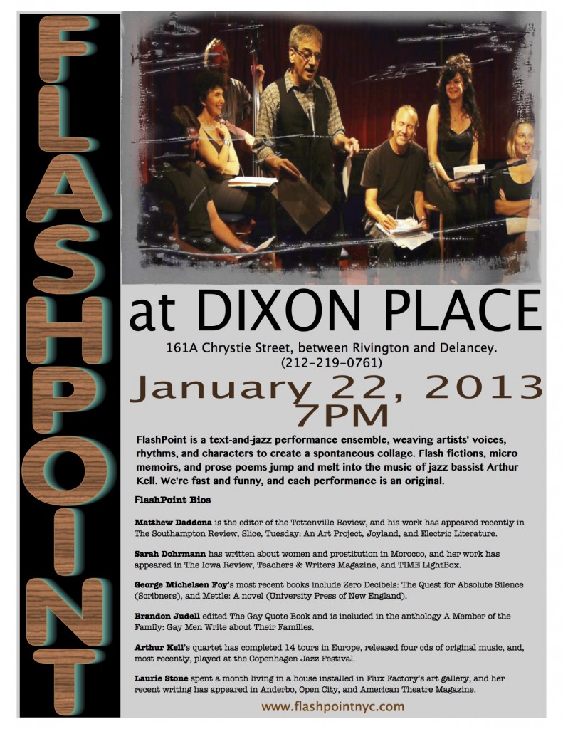 Flashpoint Dixon Place Jan 2013