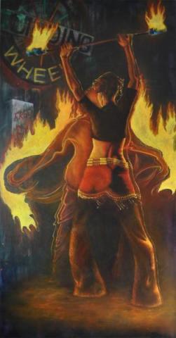 Melrose fire dancer